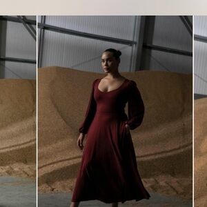 Burgundy AYM James Dress